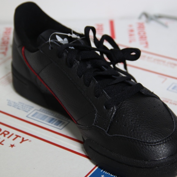 Adidas Black Leather CONTINENTAL 80 Sneakers - Picture 4 of 7